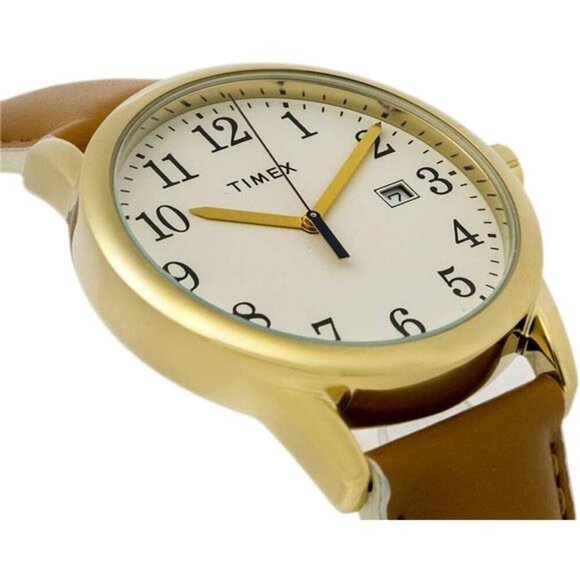 Women\'s Easy Reader Brown Strap Watch